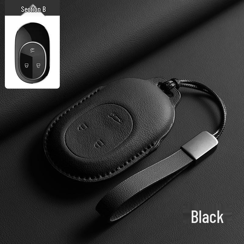 NIO ES6/EC6/ET5/ES8/ET7/ES7/EC7 Brown Key Cover and Buckle (2023 Model)