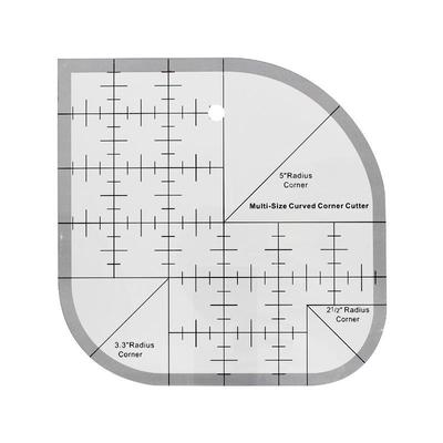 Acrylic Sewing Quilting Ruler 1pc Multi-Sizes Available Corner Cutting Template Ruler Non-Slip Quilting Ruler