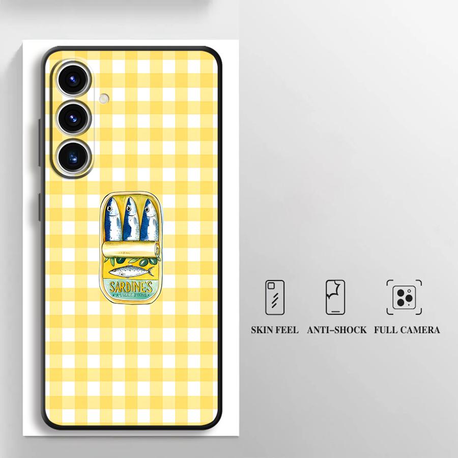 Cartoon Creative Fish Case for Samsung Galaxy A57 A25 A32 A53 A35 A26 A55 A24 A23 A52 A36 A73 A51 A37 A22 Phone Cover A72 A71