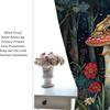 Vintage Rustic Mushroom Frog Blackout Curtains Watercolor Aesthetic Spring Forest Florals Animal Frogs Printed Perforated Curtai