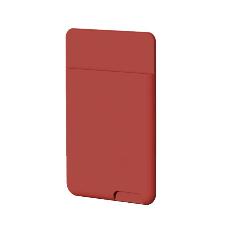 

Phone Wallet Case Card Holder Self-Adhesive Silicone Pocket Stick ID Bank Credit Card Storage Card Holder Bag Accessory Purse