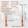 Hydraulic Long Ram Jack, 8 Ton Engine Hoist Cylinder with Single Piston Pump And Clevis Base, Hydraulic Ram Cylinder for Engine Lift Hoists, Hydraulic