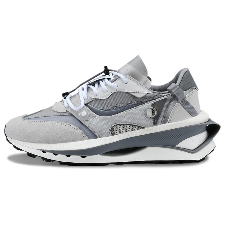 

Новые премиальные кроссовки LiNing Fangyuan с низким верхом, устойчивые к скольжению и износу, повседневные, мужские, цвет антарктический серый, AZGS005-2 43.5