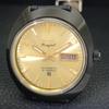 VINTAGE HMT RAJAT 8205 AUTOMATIC INDIAN MENS GOLDEN COLOR DIAL WATCH A703040-1