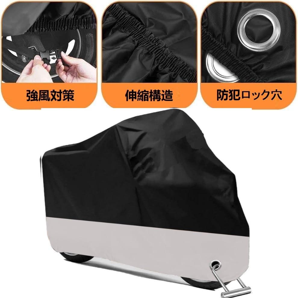 Motorcycle Cover, Waterproof, Heat Resistant, Thick, Super Repellent , 2024 Improved Oxford, 3XL,