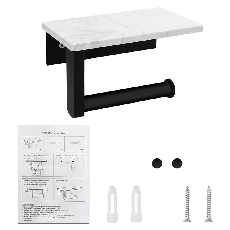 MDNG Black Marble Tissue Holder