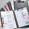 1-5pcs A4 File Folder(Single/Double Clip)with Clipboard Cover-Document Organizer for Business,School,Stationery,Office Supplies