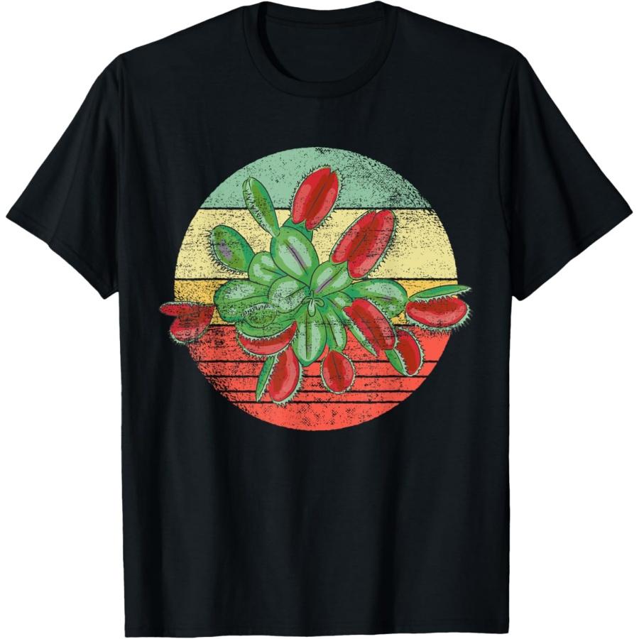 Carnivorous Plant - Vintage Venus Fly Trap T-Shirt S