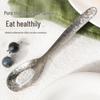 Shihua Pure Titanium Ingot-Shaped Dining Spoon