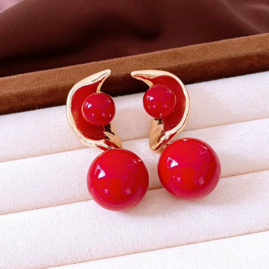 Silver Needle Diamond Oval Pendant Fringed Earrings Medieval Vintage Court Style Stud Earrings Light Luxury Retro Earrings