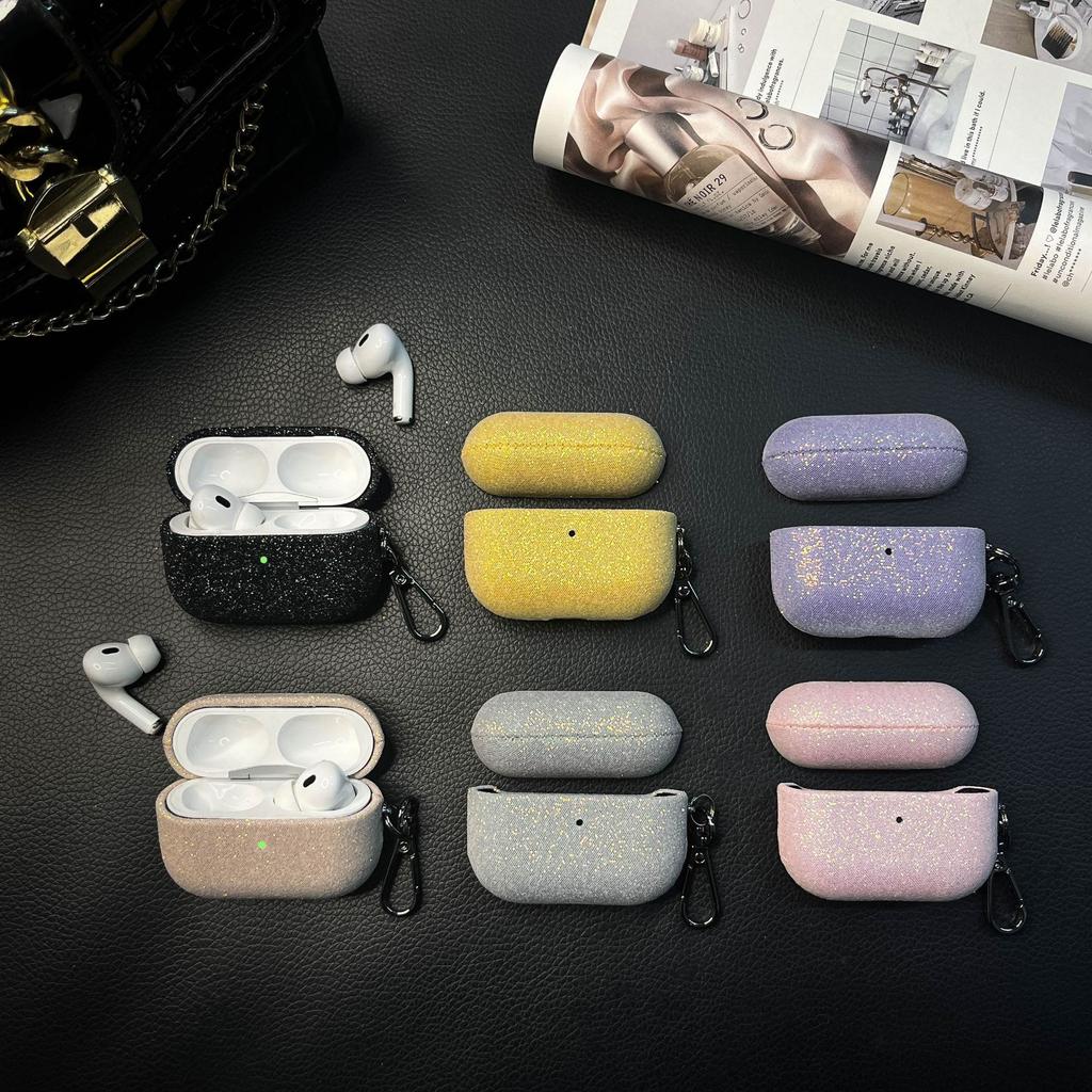 Glitter Sequin Earphone Cover for AirPods 1 /3 Generation Full Bag with Buckle Iphone Earphone Case Pro2