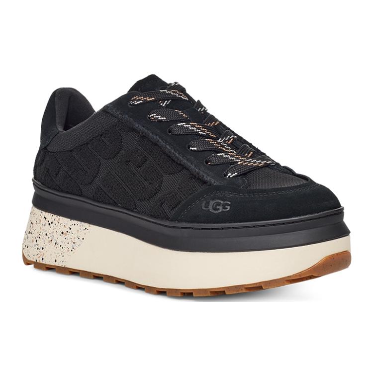 UGG Marin Lace Logo Sneaker 'Black' Women's 1125025-BLK