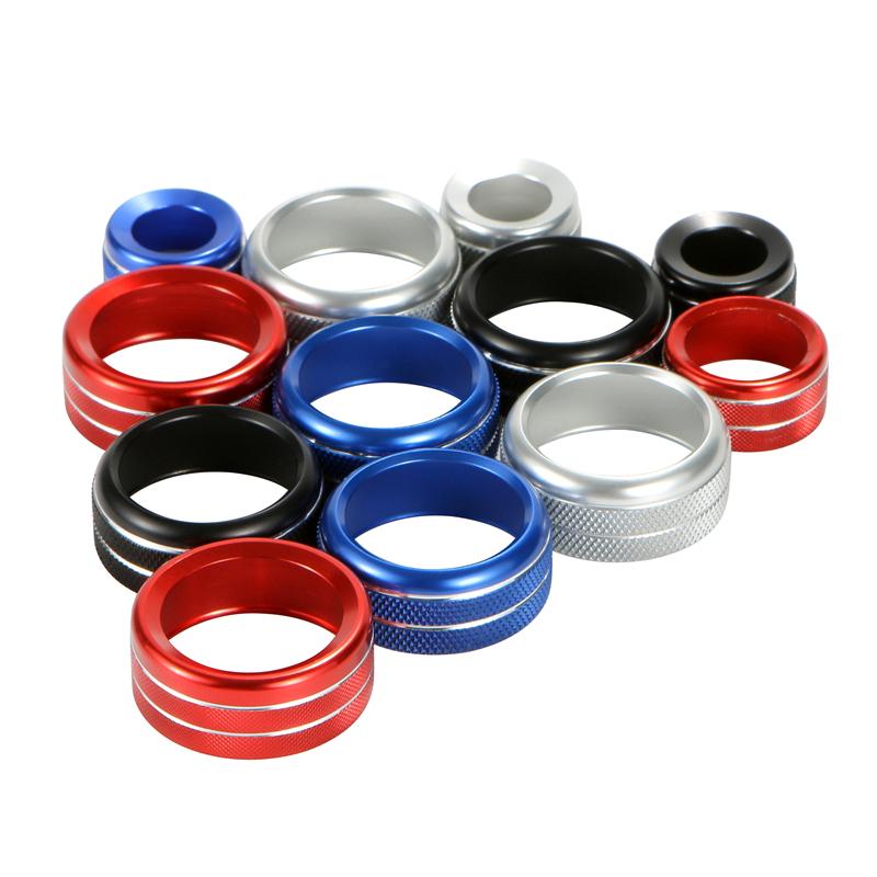 1 Set for BMW 1 2 3 4 Series F30 F34 F46 X1 F47 GT Car Air Conditioning Switch Knob Decor Ring Audio Volume Button Trim Cover