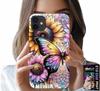 Case For iPhone 11 - Sunflower With Butterfly, Case + Film