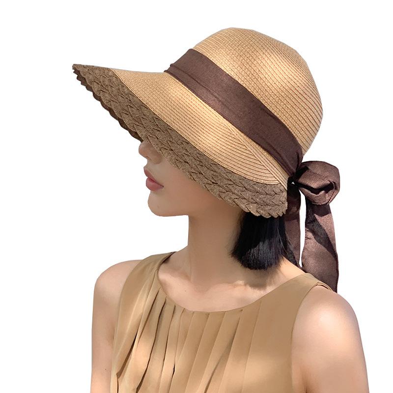 

Летняя соломенная шляпа детская шляпа от солнца с бантом шляпа с широкими полями соломенная шляпа морской отдых на открытом воздухе шляпа от солнца Average Size