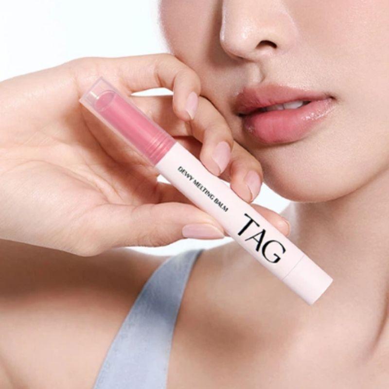 TAG Dewy Melting Balm 2.8g – Moisturizing Glossy Lip Balm | 3 Shades