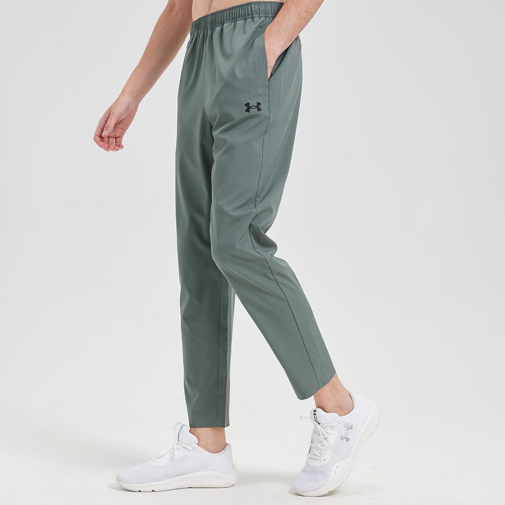 Under Armour Casual Versatile Loose Fit Small Logo Straight Leg Knit Sports Pants Unisex Pants Blue Gray 25500705-709