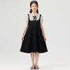 Girls' Fashionable Dress - Summer Children's Princess Black Polka Dot Dress