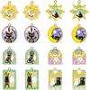 UR URLIFEHALL 40 Pcs 8 Styles Enamel Tarot Charms Colorful Tarot Card Charms Black White Cat Sun Moon Charms for Bracelet Necklace Earrings Jewelry