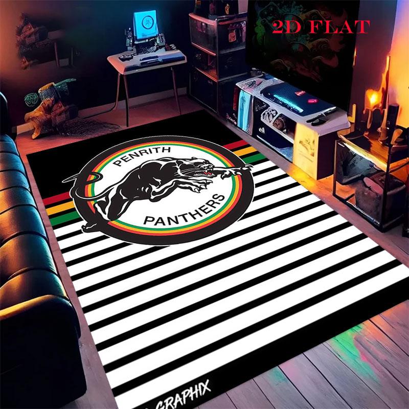 Penrith Panthers Carpet Rug for Living Room Bedroom Home Sofa Decoration,Kids play Nonslip Floor Mat