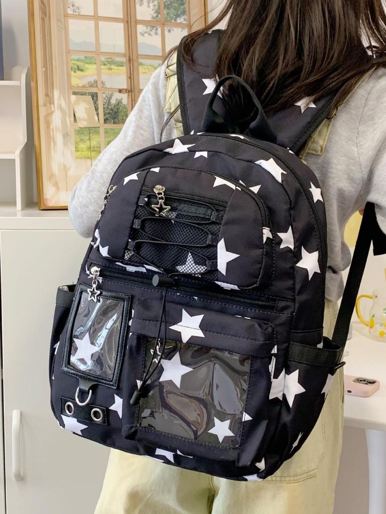 Japanischer frischer Stil Mittel- & Oberstufe Niedlicher Rucksack mit großem Fassungsvermögen