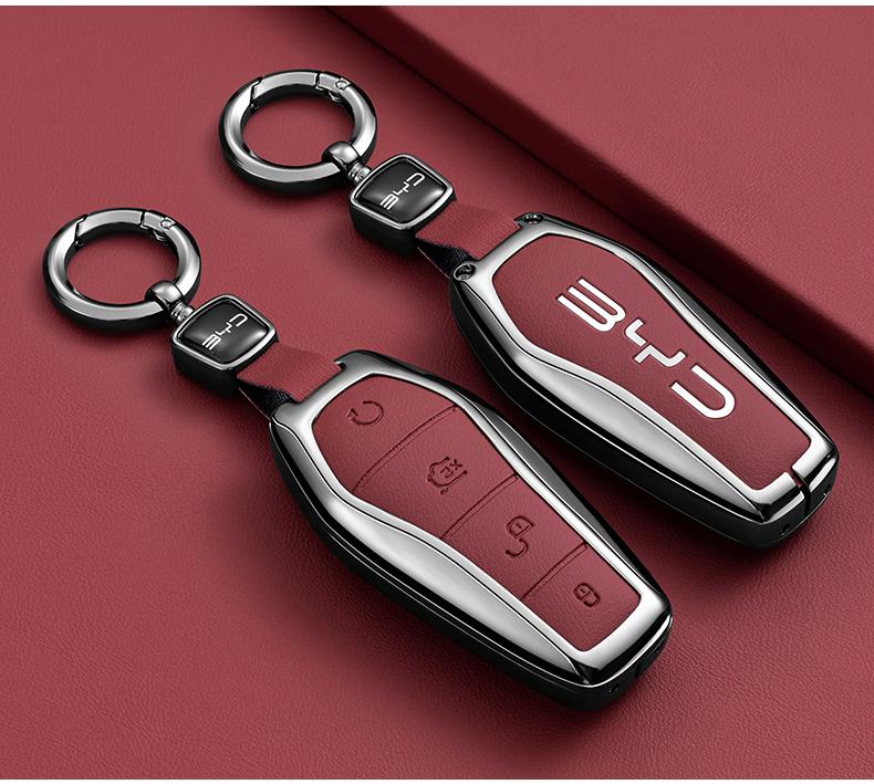 Car Key Cover Case Holder for BYD Han Ev Tang Dm Qin PLUS Song Pro MAX Yuan Dolphin E2 Protector Auto Key Car Accessories