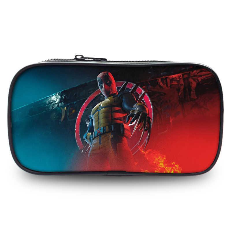 Deadpool And Wolverine Large Capacity Oxford Fabric Pencil Case For Students