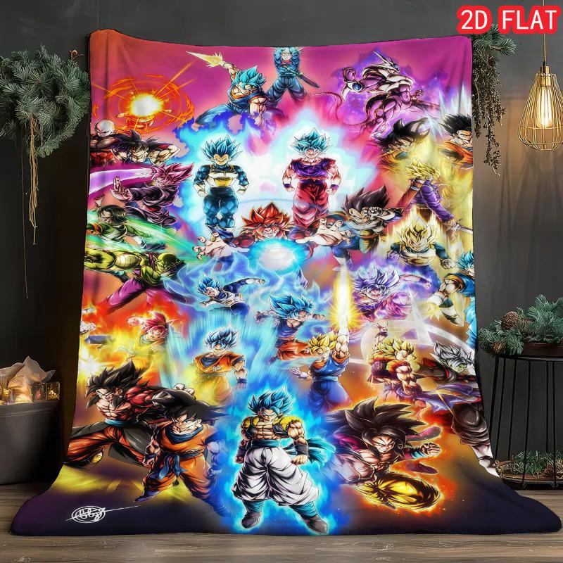 Dragon Ball Elegant Design Blanket Soft Flannel Comfortable Blanket for Bedroom Living Room THW
