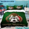 Custom Name Mexico Football Emblem 3PCS Bedding Set For Bedroom Dormitory,Including 1pc Duvet Cover And 2pcs Pillowcases Large size Fan gift