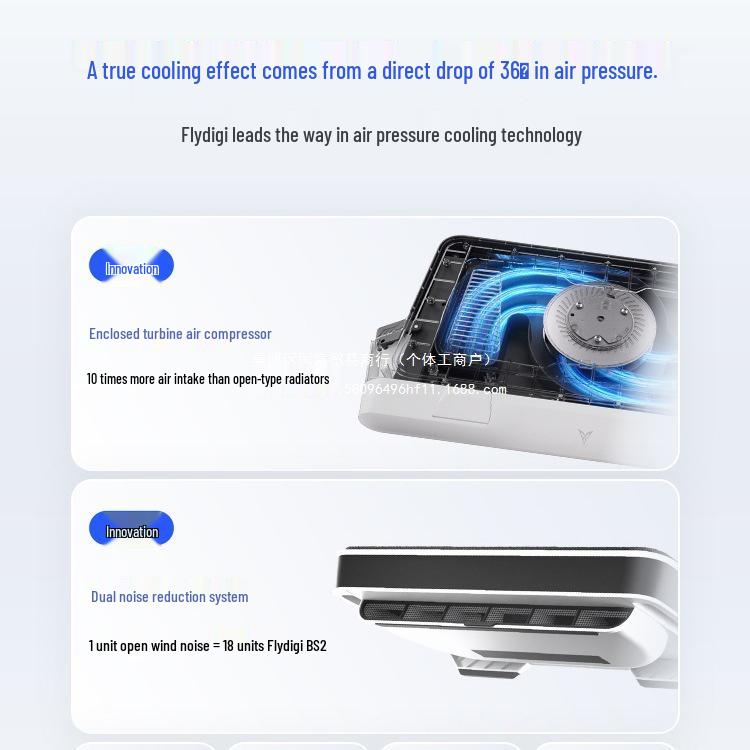 Feizhi BS2 Silent Laptop Cooling Pad with Pressure-Type System