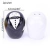 Cartoon Wedding Couples Salt Jars Cute Ceramic Seasoning Jars  Party Event