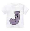 New Alphabet Lore T Shirt Print Cartoon Casual Summer Children Short-sleeved Anime T-shirt Kids Clothes Boy Game Series T Shirt