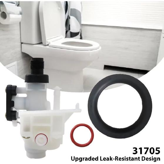 Toilet Water Valve Repair Kit 31687 Trailer Toilet Water Valve Assembly 31683 for Thetford RV Toilet Parts 31705