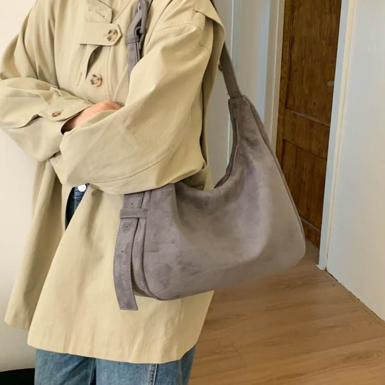 Vintage matte bag, new women's tote bag, underarm bag.