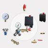 8pcs Air Compressor Component  Set with Strong  Pressure Gauge & Valves Air Pumps Fittings Set Ideal for Maintenance Needs