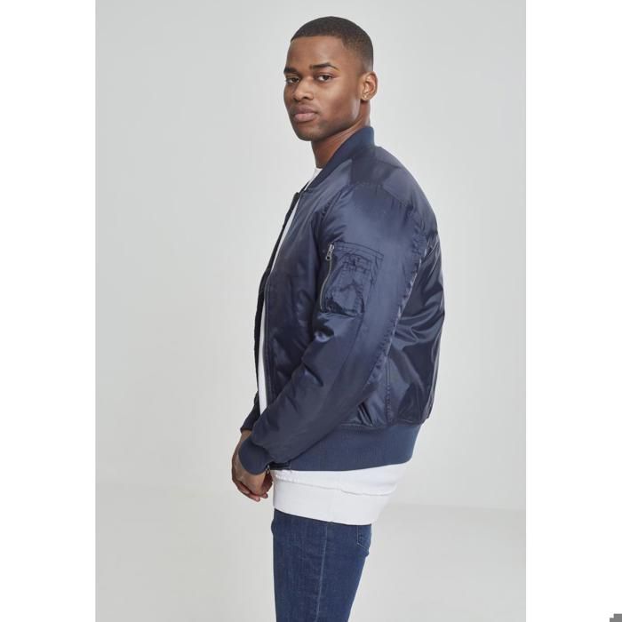 Veste - Urban Classics - Basic Bomber Jacket - Bleu marine - Mixte - Adulte