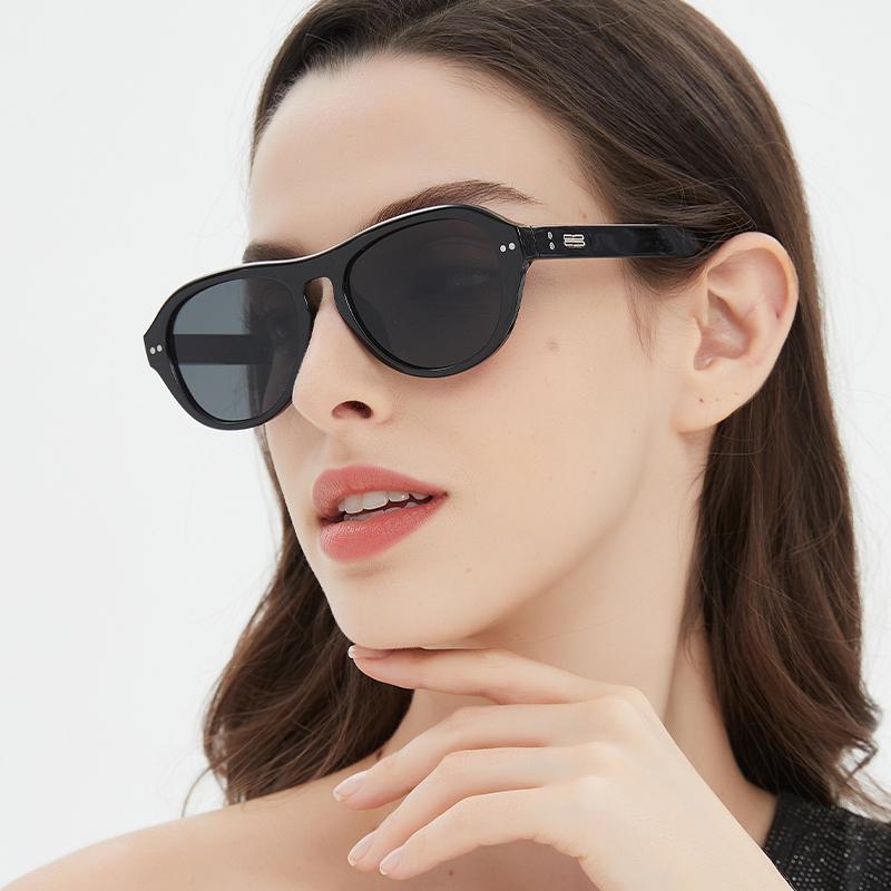 New Retro Sunglasses For Women High-end Large Frame Sunglasses Pilot Toad Mirror Trendy MN5534