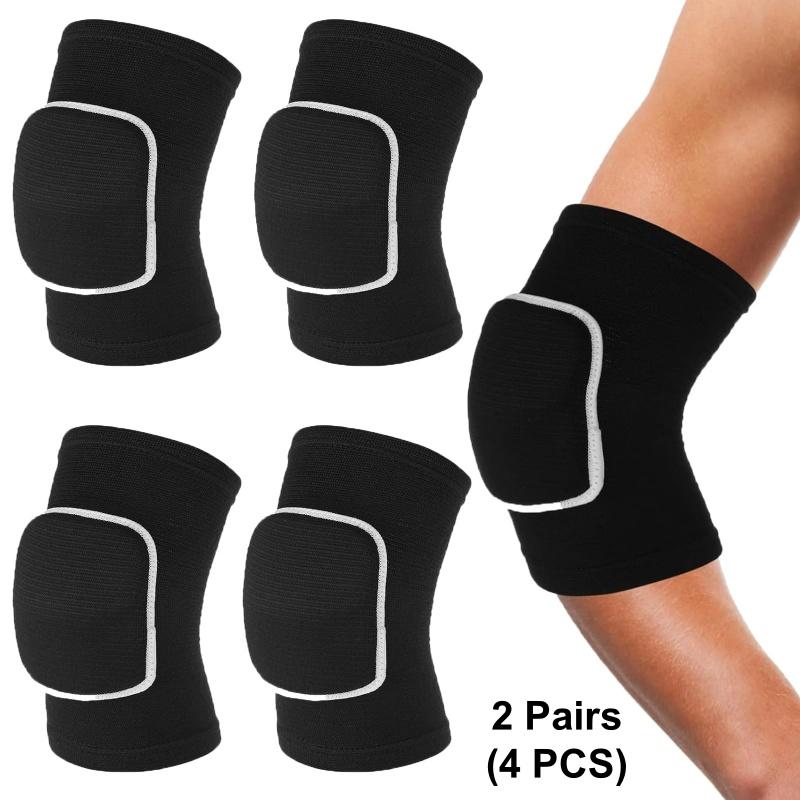 1 Pair Compression Elbow Pads Arm Brace Support Fitness Volleyball Basketball Breathable Elbow Wraps Knee Protector
