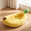 Banana Pet Bed Cute Nest with Cushions Ultra-Soft for Cats, Young Dogs