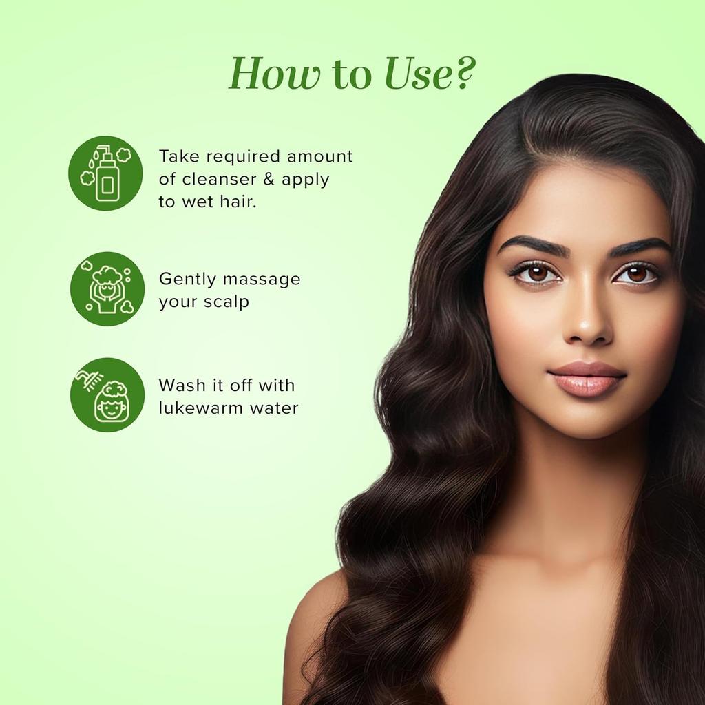 KHADI NATURAL Amla Bhringraj Shampoo Sanfte Haarreinigung Für Weiches Glattes Haar Geeignet Für Alle Haartypen 310 ml