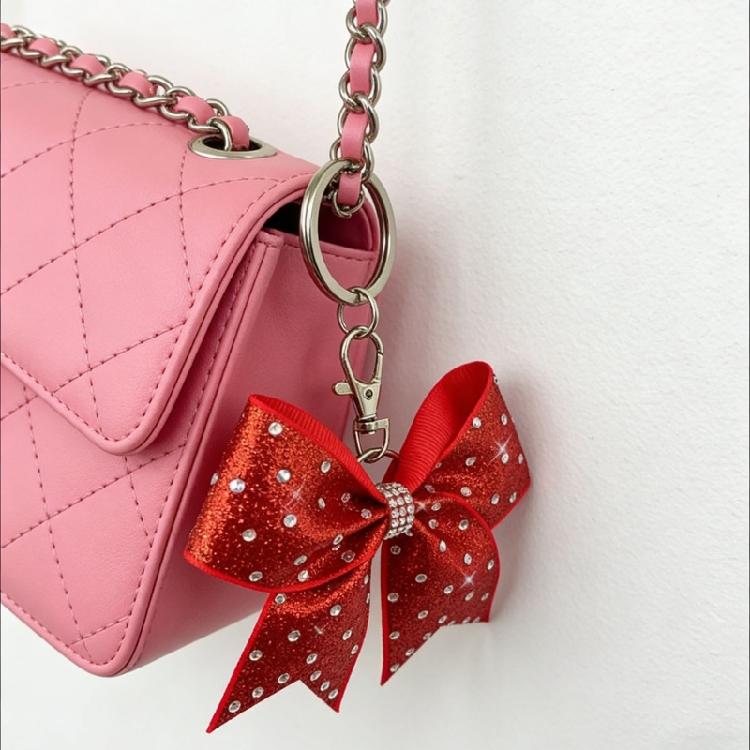 10 Stück/Set Schleifenförmiger Schlüsselanhänger Stoff Legierung Schlüsselhalter Anhänger Für Einfache Tasche Geldbörse Aufbewahrung Leichte Praktikabilität