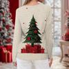 Women's Daily Casual Long-sleeved Printed O-neck Top