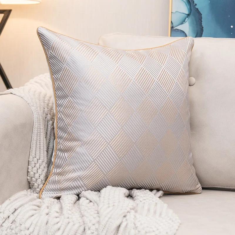 Luxury Sofa Cushion Pillow Nordic Style European Luxury Pillow Model Room Villa Living Room High Grade Pillow Case