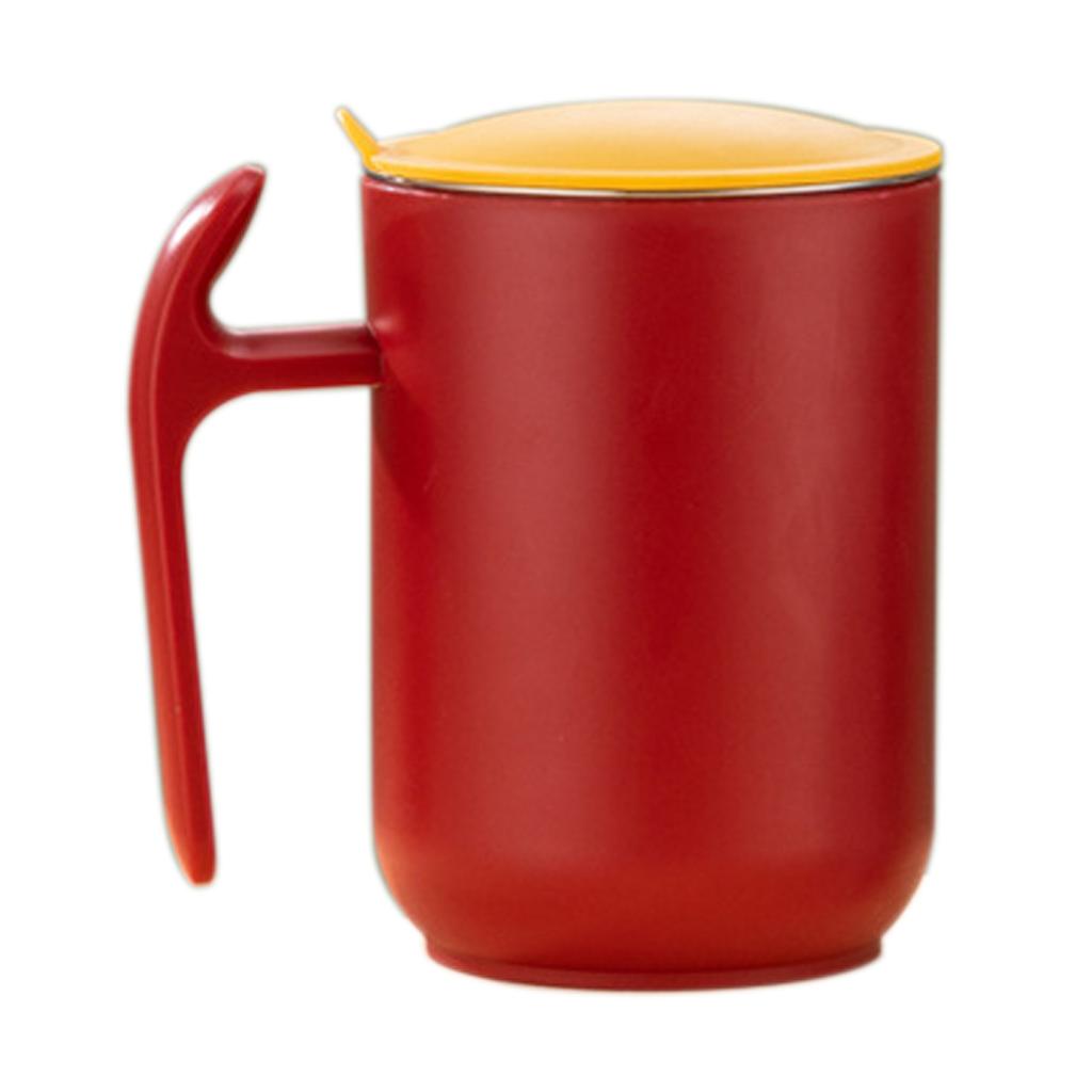 500ml Coffee Cup Large Capacity 304 Stainless Steel Mug With Lid&Handle Detachable Double-layer Insulated Water Cup Drinkware