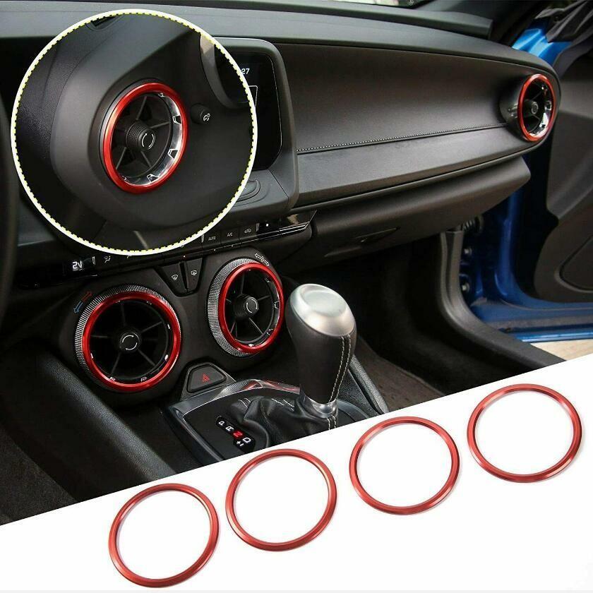 Interior Air Vent Outlet Ring Cover Trim For Chevrolet Camaro 2017+ Accessories