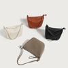 Dumpling Bag, Portable Satchel, Underarm Bag, Fashionable One-Shoulder Messenger Bag, Large-Capacity Soft Leather Women'S Bag.
