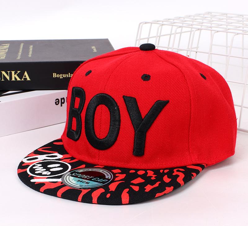 Boy Letter Embroidered Hip Hop Cap Unisex Kids Snapback Cap kids Baseball Cap Sun Hat For girls dance