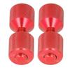2 Stück Flansch-Ausrichtungsstift Eloxiertes Aluminium 1-1/8 Zoll Flansch Doppelbohrungs-Stifte Set für 0,5 bis 14 Zoll 150LB Flansche Rot