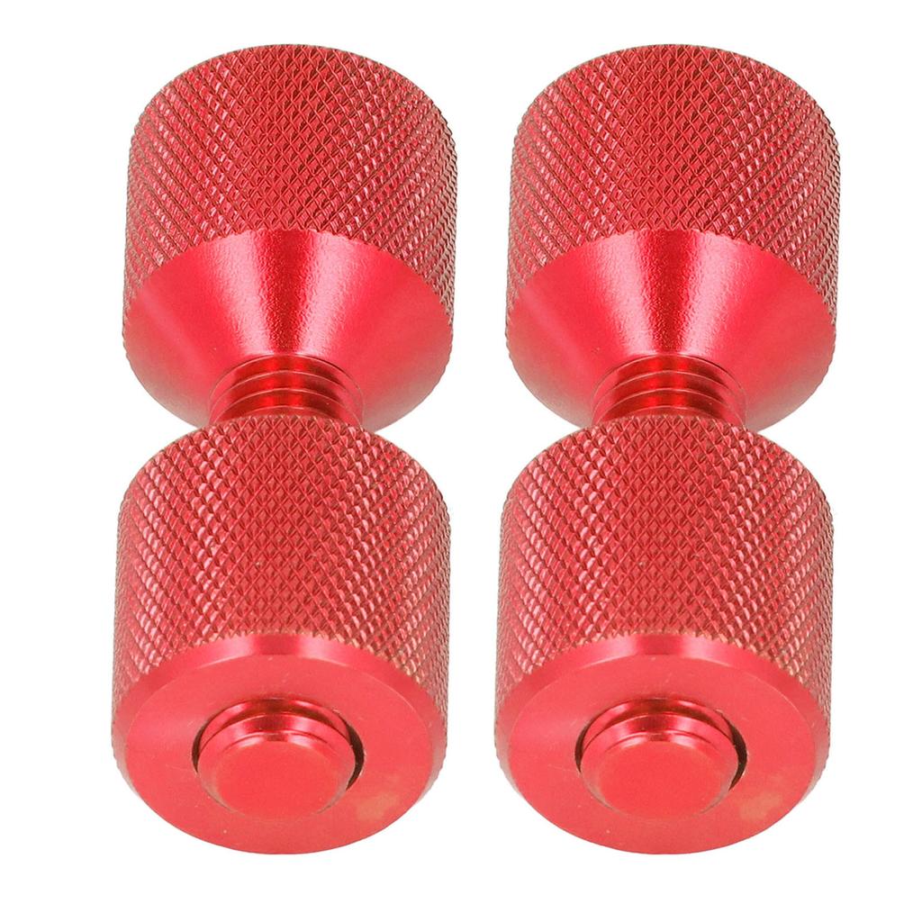 2 Stück Flansch-Ausrichtungsstift Eloxiertes Aluminium 1-1/8 Zoll Flansch Doppelbohrungs-Stifte Set für 0,5 bis 14 Zoll 150LB Flansche Rot