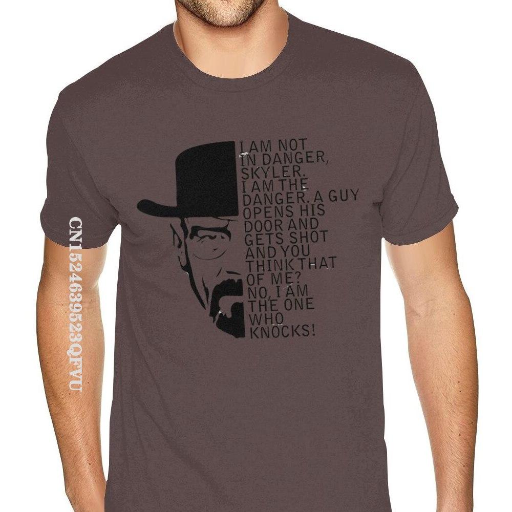 Oversized T Shirt Breaking Bad Walter Heisenberg I Am The Danger Simple Design Gothic Style Anime Tshirt Mens Designer Shirts